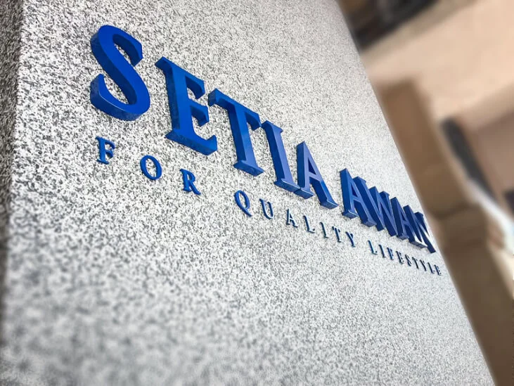 Setia-Awan 3D lettering Acrylic Signage